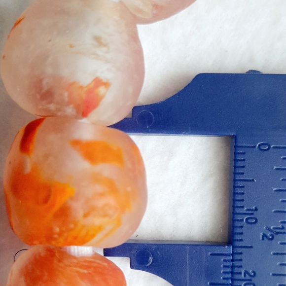 New Glass Beads 15mm handmade - Picture 2 of 3